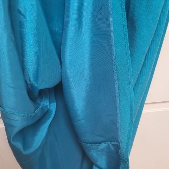 NWOT Banana Republic Halter Dress in Turquoise, Size 0 - Picture 5 of 7